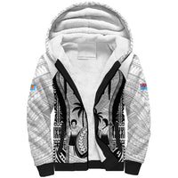 Fiji Rugby Sherpa Hoodie Go Champions World Cup 2023 Tapa Unique White Vibe - Wonder Print Shop