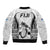 Fiji Rugby Sleeve Zip Bomber Jacket Go Champions World Cup 2023 Tapa Unique White Vibe - Wonder Print Shop