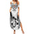 Fiji Rugby Summer Maxi Dress Go Champions World Cup 2023 Tapa Unique White Vibe - Wonder Print Shop