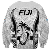 Fiji Rugby Sweatshirt Go Champions World Cup 2023 Tapa Unique White Vibe - Wonder Print Shop