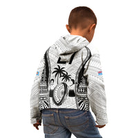 Custom Fiji Rugby Kid Hoodie Go Champions World Cup 2023 Tapa Unique White Vibe - Wonder Print Shop