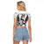 Custom Fiji Rugby Raglan Cropped T Shirt Go Champions World Cup 2023 Tapa Unique White Vibe - Wonder Print Shop