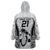 Custom Fiji Rugby Wearable Blanket Hoodie Go Champions World Cup 2023 Tapa Unique White Vibe - Wonder Print Shop