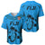 Fiji Rugby Baseball Jersey Go Champions World Cup 2023 Tapa Unique Blue Vibe LT9 - Wonder Print Shop