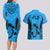 Fiji Rugby Couples Matching Long Sleeve Bodycon Dress and Hawaiian Shirt Go Champions World Cup 2023 Tapa Unique Blue Vibe LT9 - Wonder Print Shop