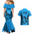 Fiji Rugby Couples Matching Mermaid Dress and Hawaiian Shirt Go Champions World Cup 2023 Tapa Unique Blue Vibe LT9 - Wonder Print Shop