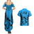 Fiji Rugby Couples Matching Summer Maxi Dress and Hawaiian Shirt Go Champions World Cup 2023 Tapa Unique Blue Vibe LT9 - Wonder Print Shop