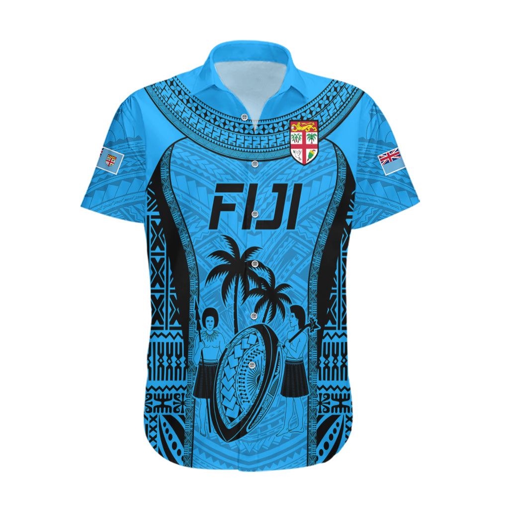 Fiji Rugby Hawaiian Shirt Go Champions World Cup 2023 Tapa Unique Blue Vibe - Wonder Print Shop