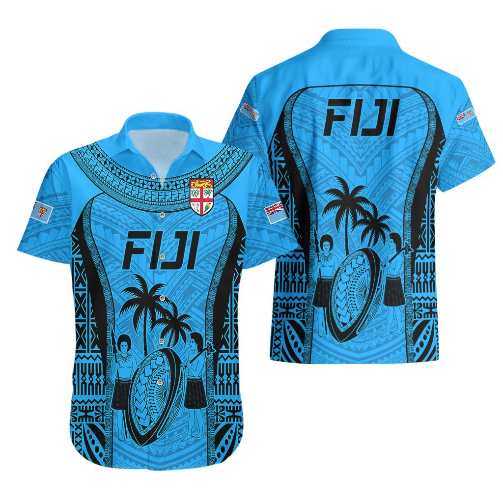 Fiji Rugby Hawaiian Shirt Go Champions World Cup 2023 Tapa Unique Blue Vibe - Wonder Print Shop