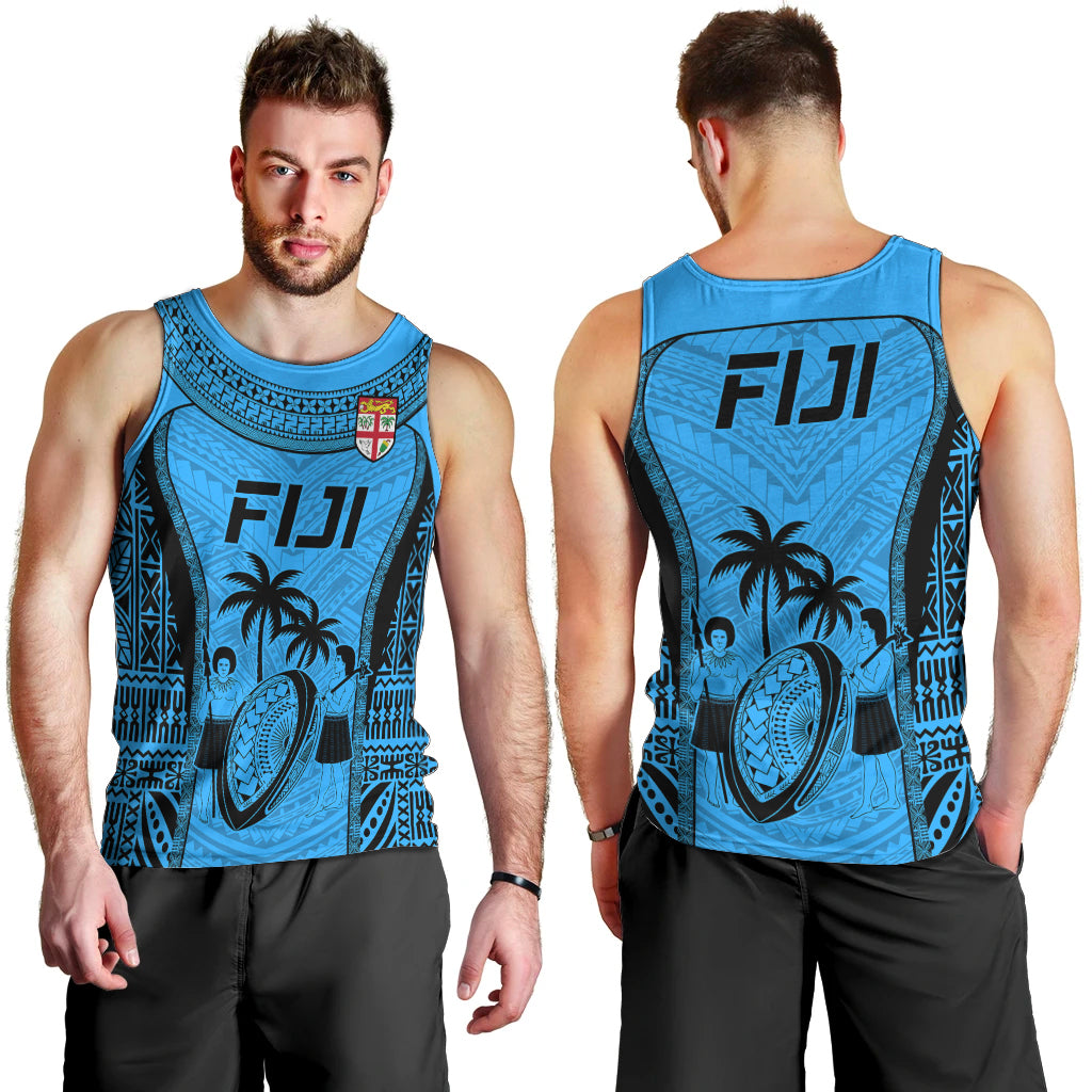 fiji-rugby-men-tank-top-go-champions-world-cup-2023-tapa-unique-blue-vibe