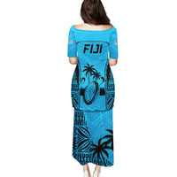 Fiji Rugby Puletasi Go Champions World Cup 2023 Tapa Unique Blue Vibe - Wonder Print Shop