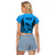Fiji Rugby Raglan Cropped T Shirt Go Champions World Cup 2023 Tapa Unique Blue Vibe - Wonder Print Shop