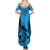 Fiji Rugby Summer Maxi Dress Go Champions World Cup 2023 Tapa Unique Blue Vibe - Wonder Print Shop