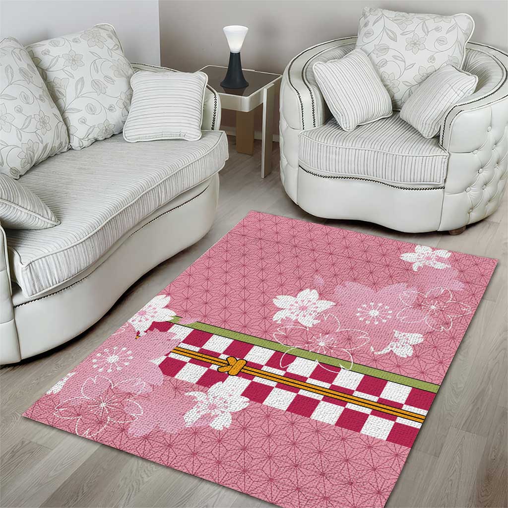 Japanese Asanoha Pattern Area Rug Charm Against Evil Spirits - Wonder Print Shop