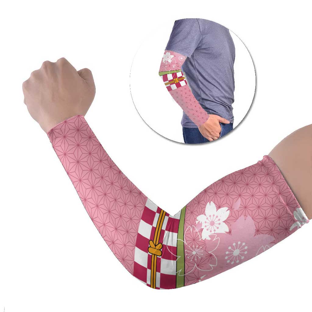 Japanese Asanoha Pattern Arm Sleeves Charm Against Evil Spirits - Wonder Print Shop