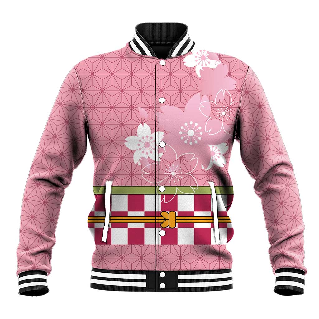 Japanese Asanoha Pattern Baseball Jacket Charm Against Evil Spirits - Wonder Print Shop