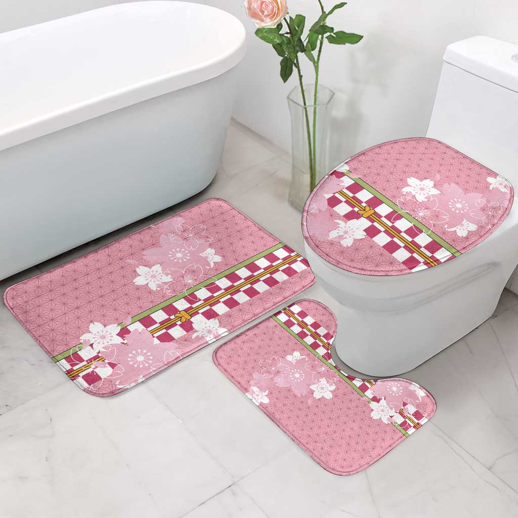 Japanese Asanoha Pattern Bathroom Set Charm Against Evil Spirits - Wonder Print Shop