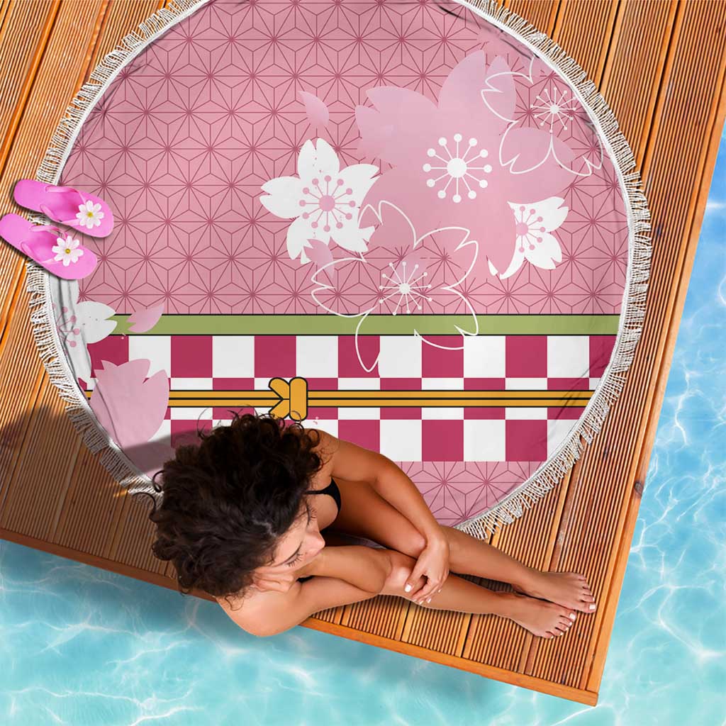 Japanese Asanoha Pattern Beach Blanket Charm Against Evil Spirits - Wonder Print Shop