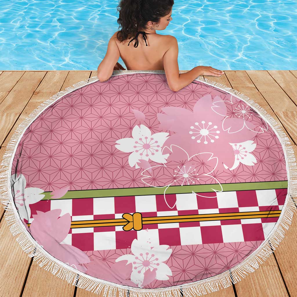 Japanese Asanoha Pattern Beach Blanket Charm Against Evil Spirits - Wonder Print Shop