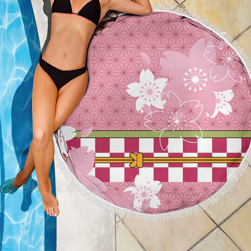 Japanese Asanoha Pattern Beach Blanket Charm Against Evil Spirits - Wonder Print Shop