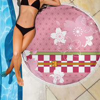 Japanese Asanoha Pattern Beach Blanket Charm Against Evil Spirits - Wonder Print Shop