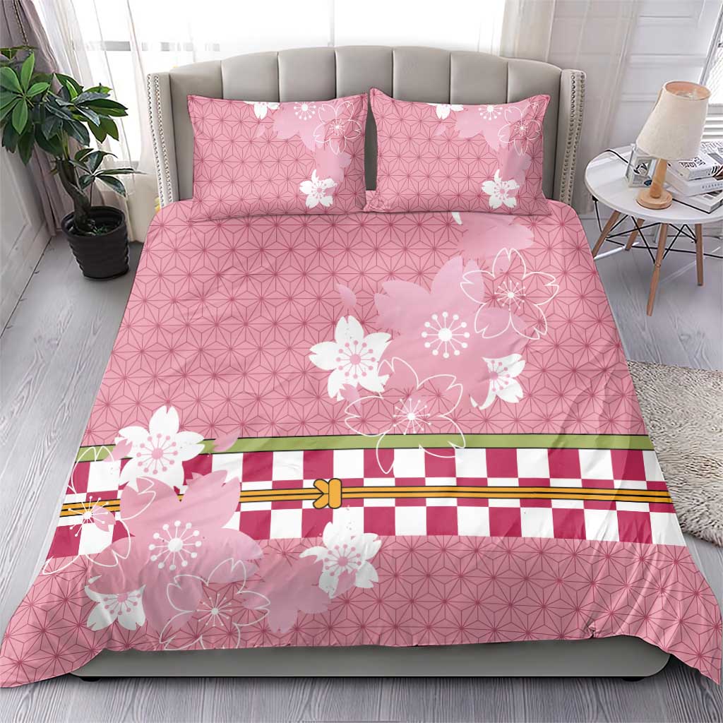 Japanese Asanoha Pattern Bedding Set Charm Against Evil Spirits - Wonder Print Shop