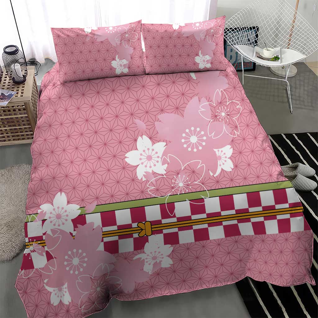 Japanese Asanoha Pattern Bedding Set Charm Against Evil Spirits - Wonder Print Shop