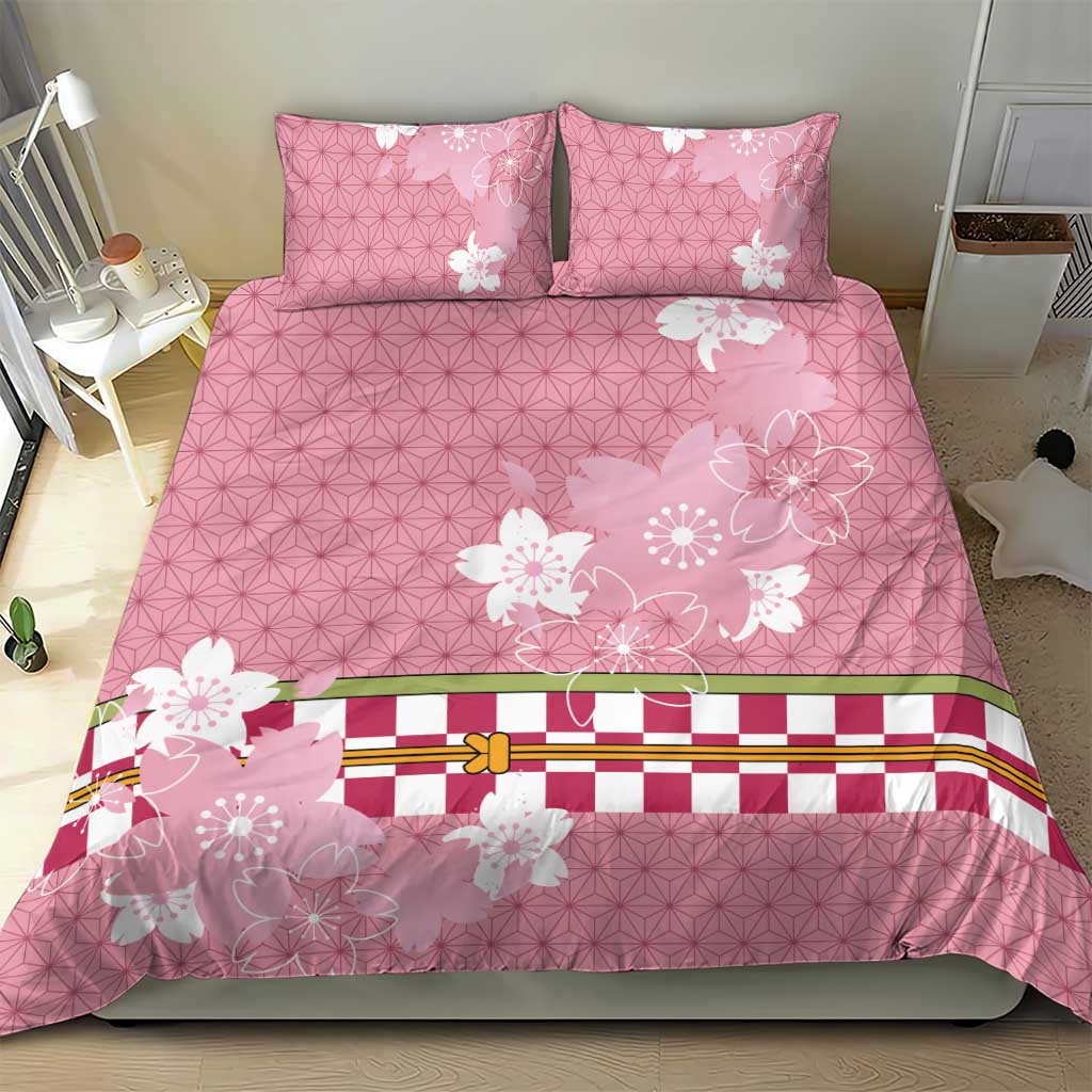 Japanese Asanoha Pattern Bedding Set Charm Against Evil Spirits - Wonder Print Shop