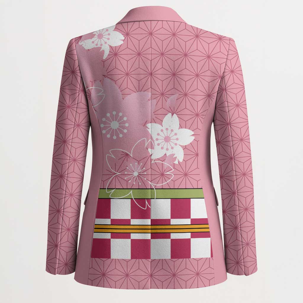 Japanese Asanoha Pattern Blazer Charm Against Evil Spirits - Wonder Print Shop