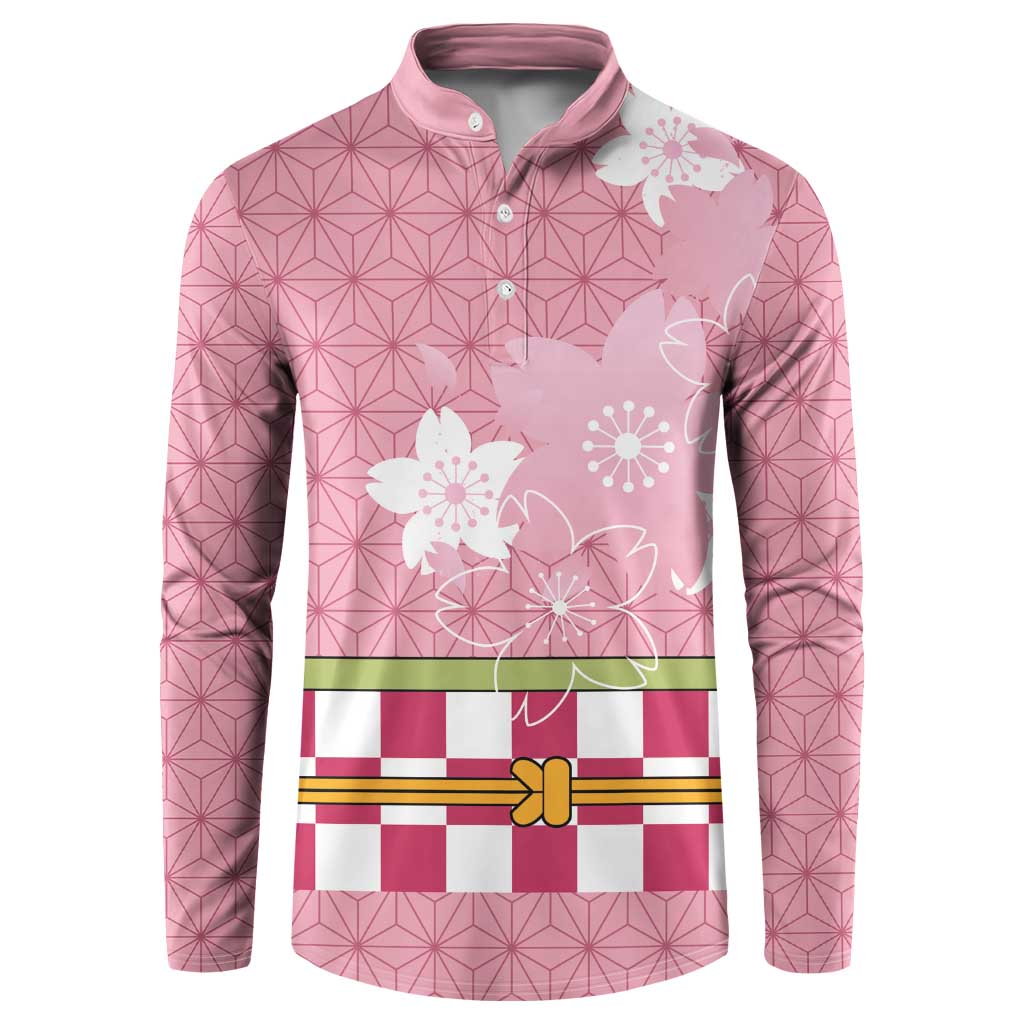 Japanese Asanoha Pattern Button Sweatshirt Charm Against Evil Spirits - Wonder Print Shop