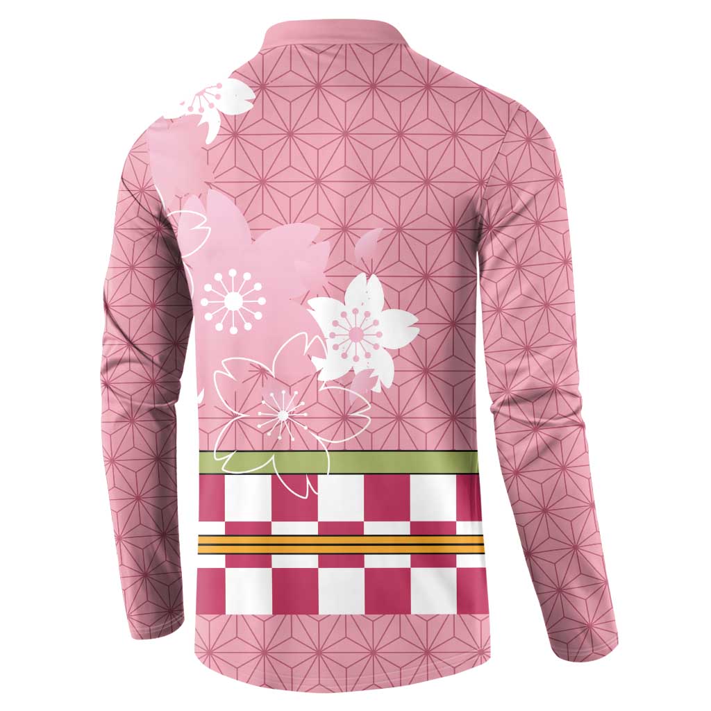 Japanese Asanoha Pattern Button Sweatshirt Charm Against Evil Spirits - Wonder Print Shop