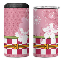 Japanese Asanoha Pattern 4 in 1 Can Cooler Tumbler Charm Against Evil Spirits - Wonder Print Shop