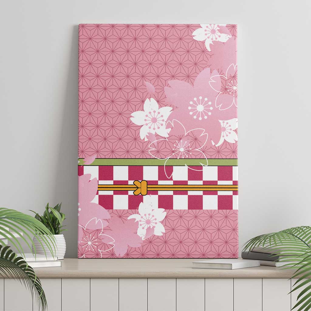 Japanese Asanoha Pattern Canvas Wall Art Charm Against Evil Spirits - Wonder Print Shop