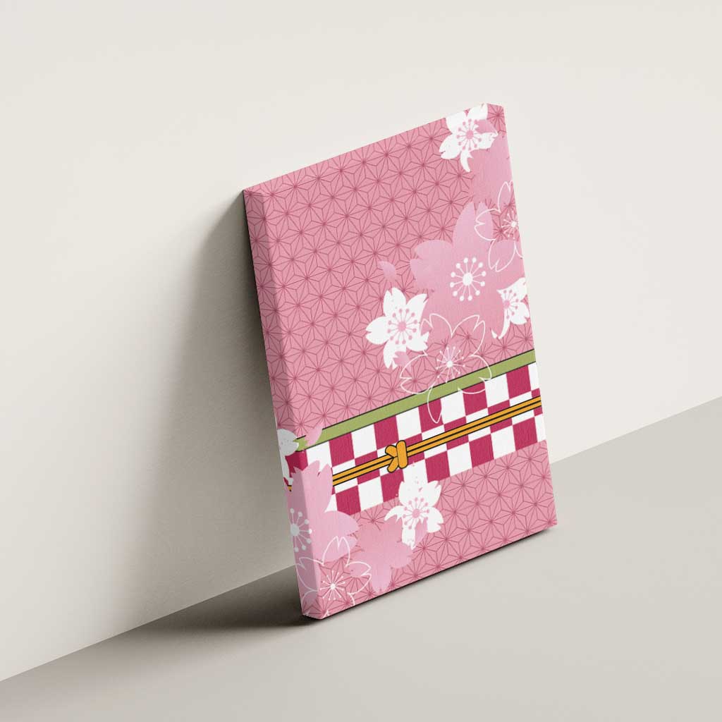 Japanese Asanoha Pattern Canvas Wall Art Charm Against Evil Spirits - Wonder Print Shop