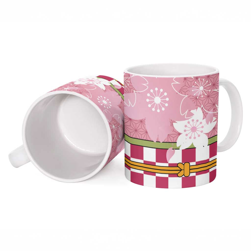 Japanese Asanoha Pattern Ceramic Mug Charm Against Evil Spirits - Wonder Print Shop