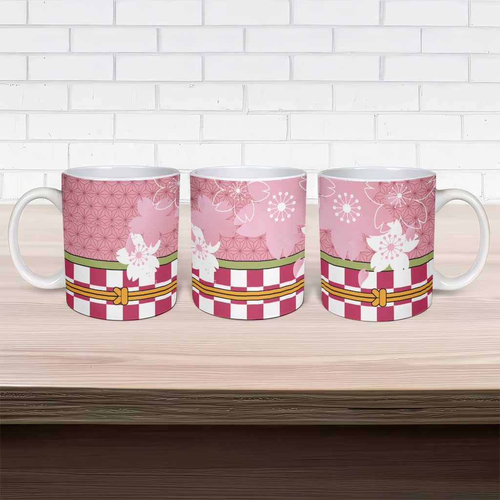 Japanese Asanoha Pattern Ceramic Mug Charm Against Evil Spirits - Wonder Print Shop