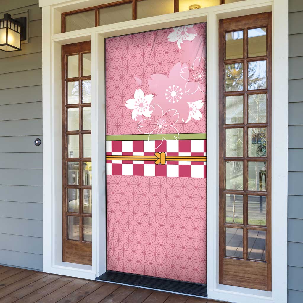 Japanese Asanoha Pattern Door Cover Charm Against Evil Spirits - Wonder Print Shop