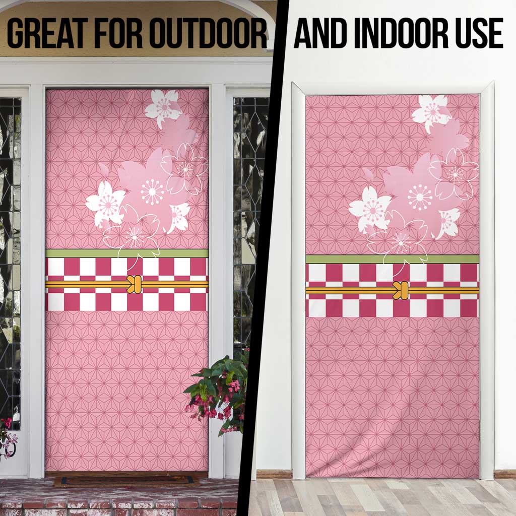 Japanese Asanoha Pattern Door Cover Charm Against Evil Spirits - Wonder Print Shop