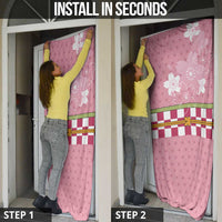 Japanese Asanoha Pattern Door Cover Charm Against Evil Spirits - Wonder Print Shop