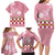 Japanese Asanoha Pattern Family Matching Long Sleeve Bodycon Dress and Hawaiian Shirt Charm Against Evil Spirits - Wonder Print Shop