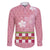 Japanese Asanoha Pattern Family Matching Long Sleeve Bodycon Dress and Hawaiian Shirt Charm Against Evil Spirits - Wonder Print Shop