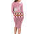 Japanese Asanoha Pattern Family Matching Long Sleeve Bodycon Dress and Hawaiian Shirt Charm Against Evil Spirits - Wonder Print Shop