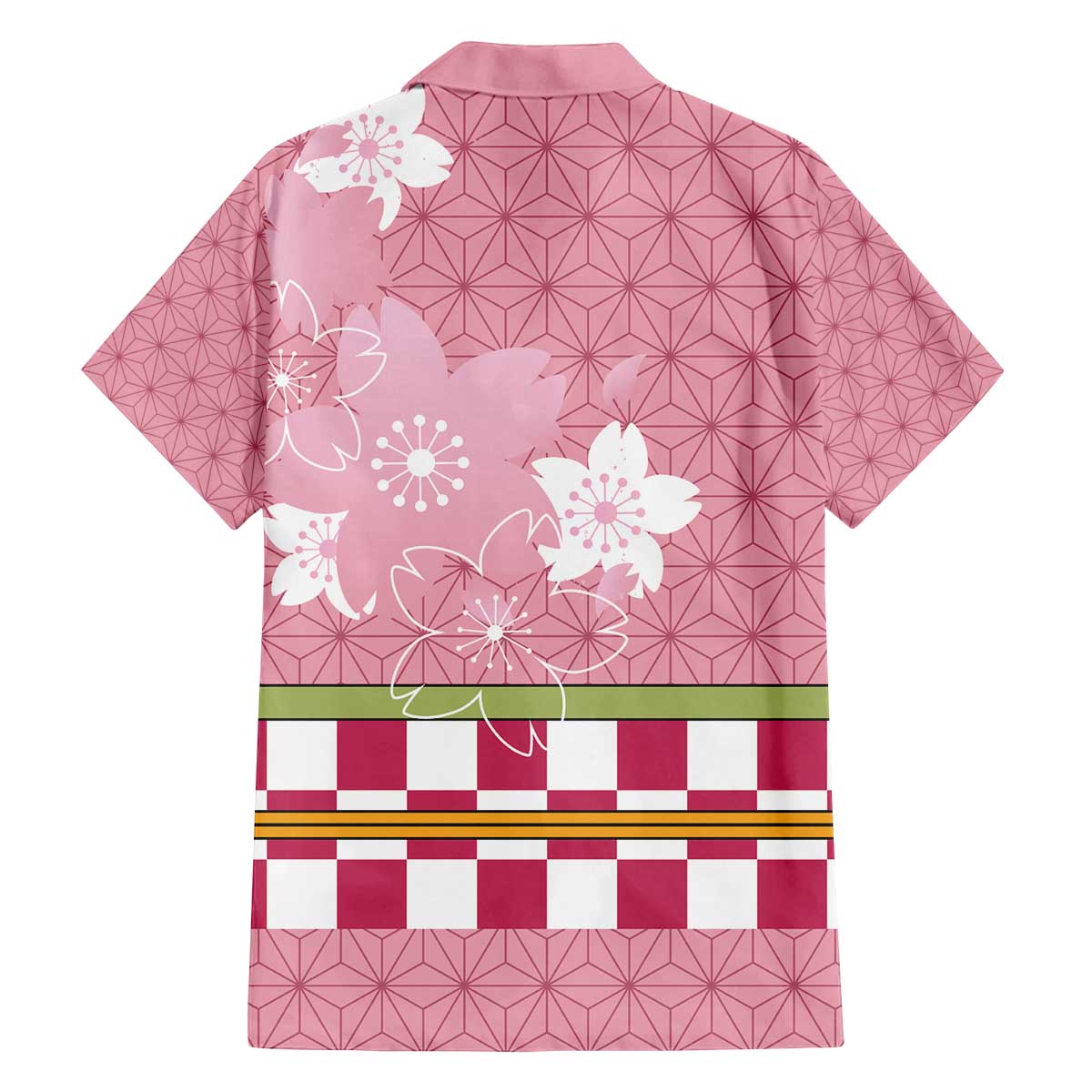 Japanese Asanoha Pattern Family Matching Off The Shoulder Long Sleeve Dress and Hawaiian Shirt Charm Against Evil Spirits - Wonder Print Shop