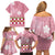 Japanese Asanoha Pattern Family Matching Off Shoulder Short Dress and Hawaiian Shirt Charm Against Evil Spirits - Wonder Print Shop