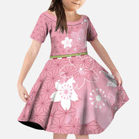 Japanese Asanoha Pattern Family Matching Puletasi and Hawaiian Shirt Charm Against Evil Spirits - Wonder Print Shop