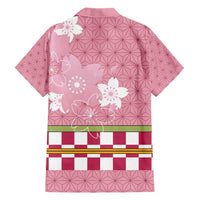 Japanese Asanoha Pattern Family Matching Short Sleeve Bodycon Dress and Hawaiian Shirt Charm Against Evil Spirits - Wonder Print Shop