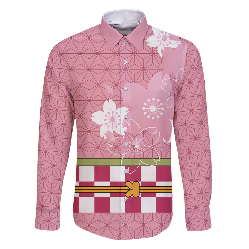 Japanese Asanoha Pattern Family Matching Short Sleeve Bodycon Dress and Hawaiian Shirt Charm Against Evil Spirits - Wonder Print Shop