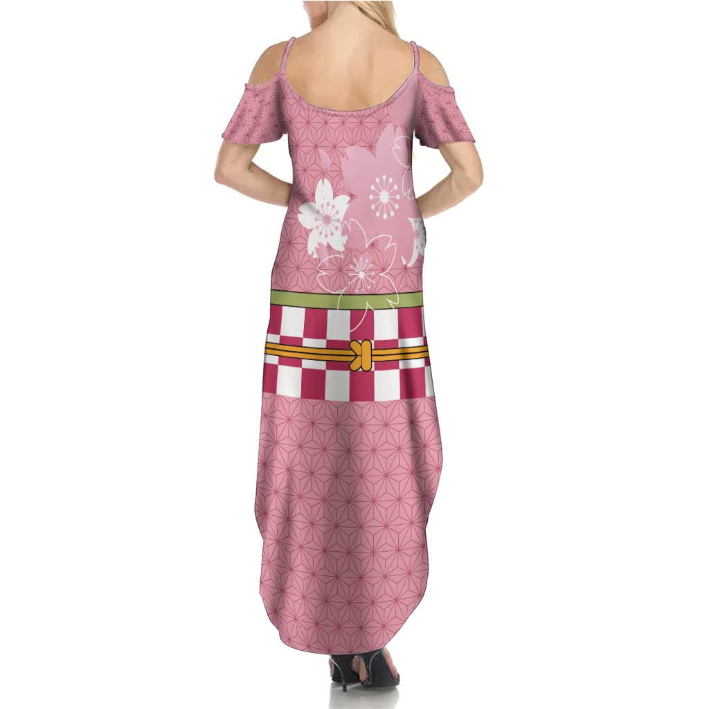 Japanese Asanoha Pattern Family Matching Summer Maxi Dress and Hawaiian Shirt Charm Against Evil Spirits - Wonder Print Shop