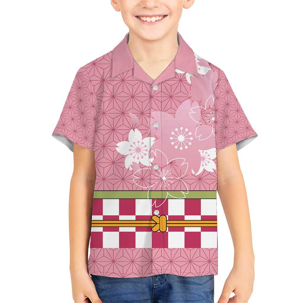 Japanese Asanoha Pattern Family Matching Summer Maxi Dress and Hawaiian Shirt Charm Against Evil Spirits - Wonder Print Shop