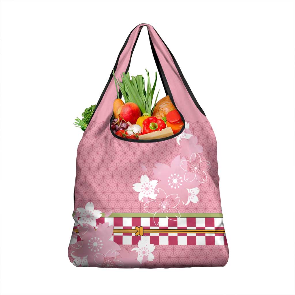 Japanese Asanoha Pattern Grocery Bag Charm Against Evil Spirits - Wonder Print Shop